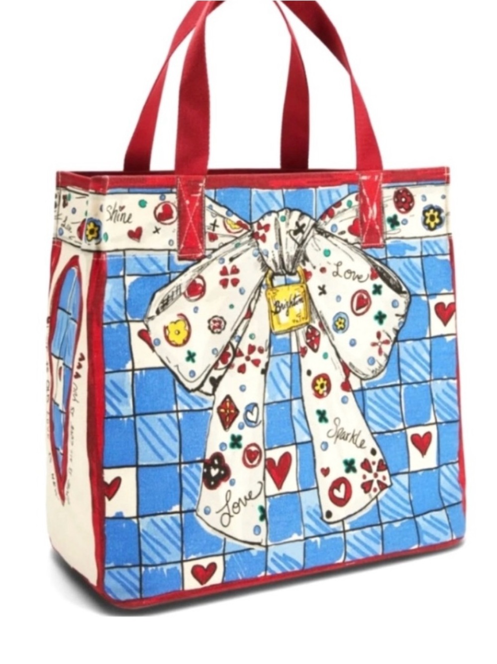 Brighton Love Sparkle Tote D30228 Retired Tom Clancy Canvas Bag Multicolor